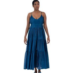 ALAMWAR Women's Camilla Indigo Dress